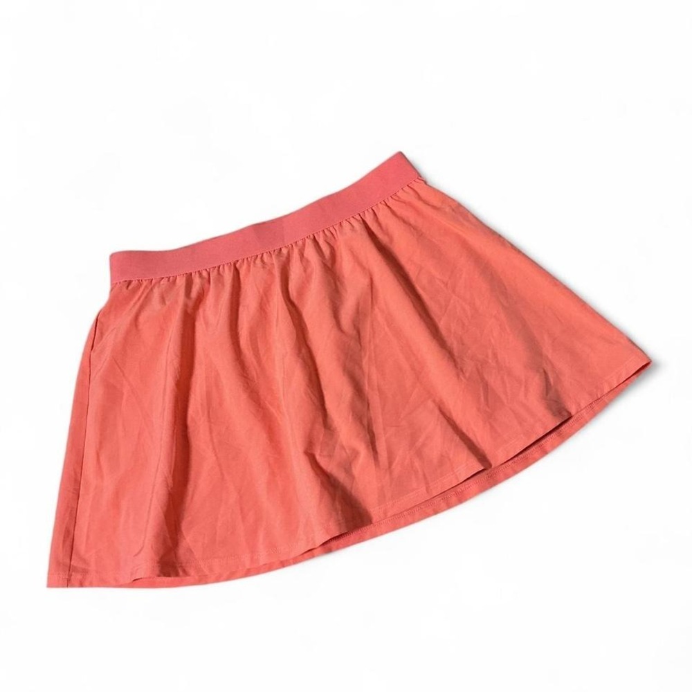 Ideology Womens Coral Pink Active Skort‎ Built-in Shorts Size Small Gym Tennis